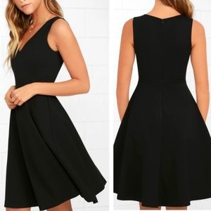 Lulus Black Midi Dress